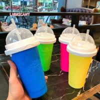 Summer Squeeze Homemade Juice Water Bottle Quick-Frozen Maker Cup Magic Cream Cooling Slushy Sand Pinch Fast Smoothie Beker Ice M7H3