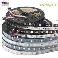 [2023ใหม่] DC12V 5เมตร WS2811 LED พิกเซลแถบไฟ Rgb สีเต็ม5050ริบบิ้น Led แถบยืดหยุ่นเทป LED ดิจิทัลที่แอดเดรส1 Ic ควบคุม3