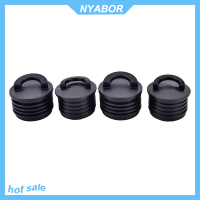 NYABOR 4pcs ทนทานยางเรือคายัคเรือทะเล scupper stopper ท่อระบายน้ำรูปลั๊กร้อน