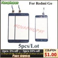 5ชิ้น Novaphopat หน้าจอสัมผัสสีดำสีขาวสำหรับหน้าจอสัมผัส Redmi Go เซ็นเซอร์ติดกระจก Digitizer ทัชแพดแผงด้านนอก