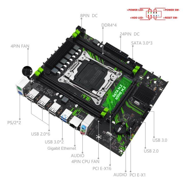 machinist-x99-motherboard-kit-xeon-e5-2650-v3-processor-cpu-set-lga-2011-3-16gb-ddr4-3200mhz-ram-memory-combo-nvme-m-2-sata-pr9