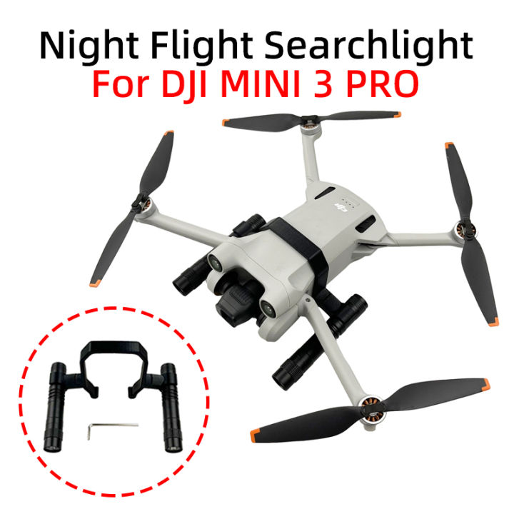 สำหรับ-dji-mini-3-pro-จมูกคืนเที่ยวบินไฟฉายสัญญาณไฟเตือนการถ่ายภาพเติมแสงไฟฉายที่วางยึดอุปกรณ์เสริม