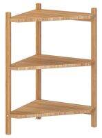 RÅGRUND Wash-basin/corner shelf, bamboo, 34x60 cm (รัวกรุนด์ ชั้นวางเข้ามุม, ไม้ไผ่, 34x60 ซม.)