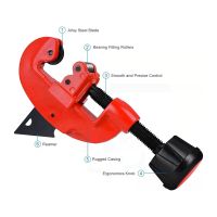 Pipe Cutter Tool,Clean Cuts,1/8 To 1-1/4 Adjustable Mini Pipe Cutter for Aluminum,Copper, Thin Stainless Steel, PVC Pipe