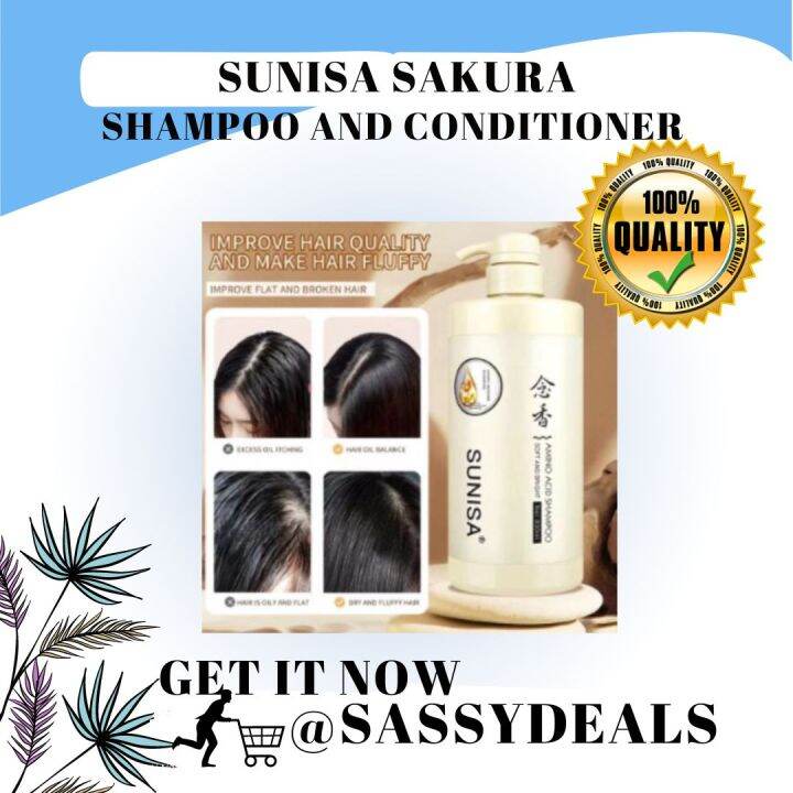ORIGINAL SUNISA SAKURA 800ml Shampoo and Conditioner Japanese and