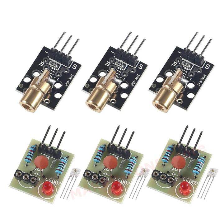 3 Set Sensor Module Board for Arduino Laser Receiver Transmitter Laser ...
