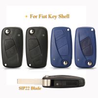 [New Changes] Jingyuqin 2/3ปุ่มเปลี่ยนพลิกพับ Remote Car Key Shell Case Fob สำหรับ Fiat 500 Panda Idea Punto Stilo Ducato Bravo