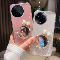 เคสโทรศัพท์ Realme 11X Realme 11 4G 5G Realme C51 NFC เคส Phone Case เคสนิ่มพร้อมหูแมว Bowknot กระจกแต่งหน้า2023