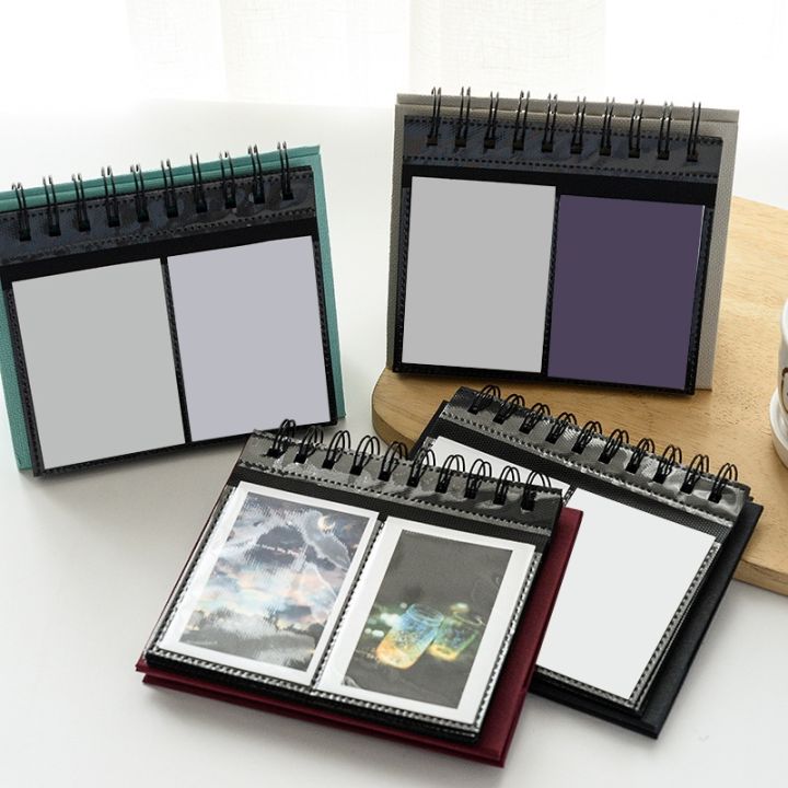 new-desktop-standing-photo-album-photocards-kpop-christmas-decoration-album-for-cards-stamps-photo-frame-instax-mini-photo-album