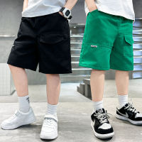 กางเกงกีฬาขาสั้นลำลองสำหรับเด็ก,กางเกง5ส่วนกางเกงขาสั้นผ้าฝ้ายฤดูร้อนสำหรับเด็กผู้ชาย