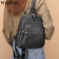 WESTAL Womens Leather Backpack Black School Backpack for Women Bagpack Luxury Shoulder Bags Woman mochila feminina Back Pack