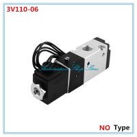 QDLJ-3v110-06 Dc12v Dc24v Ac110v Ac220v 3 Port 2 Position 1/8" Bsp Thread Pneumatic Solenoid Air Valve No Type