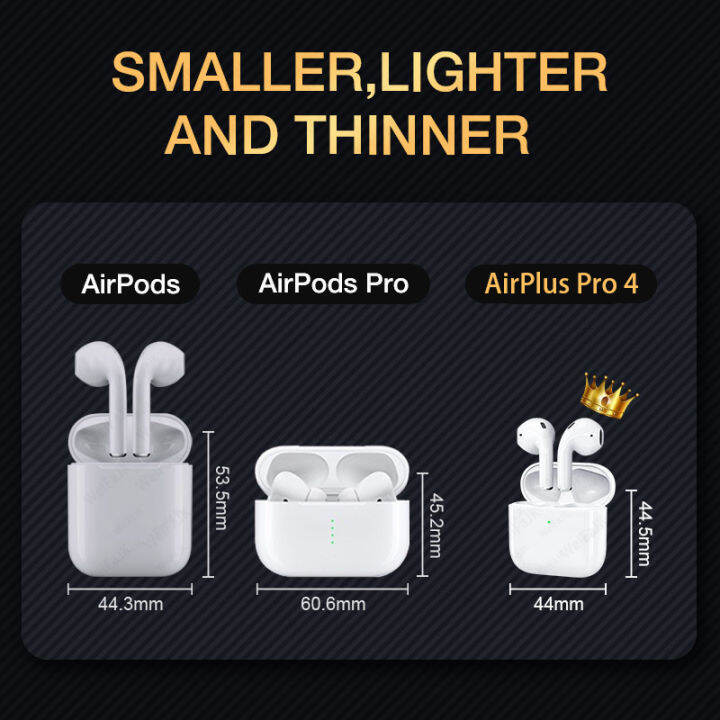 Original Air Pro 3 4 TWS Bluetooth Earphone Wireless Headphones Earpod ...