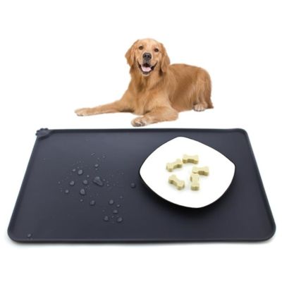 [pets baby] เสื่อสัตว์เลี้ยงกันน้ำสำหรับสุนัขแมวซิลิโคนแผ่นอาหารสัตว์เลี้ยงชามสัตว์เลี้ยงเสื่อดื่มสุนัขให้อาหาร Placemat ง่ายซักผ้าเบาะ