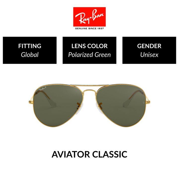 Mắt Kính RAY-BAN AVIATOR LARGE METAL - RB3025 001/58 - Kính mát 