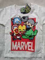 Mini Tribe : เสื้อ Marvel มี 2 แบบ 2 สี เนื้อผ้า cotton นิ่ม ตัวการ์ตูนนูน   size : 90(2y)