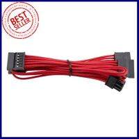 SLEEVED CABLE (สายถัก) CORSAIR SERIAL ATA SATA CP-8920187 (RED) โปรโมชั่น