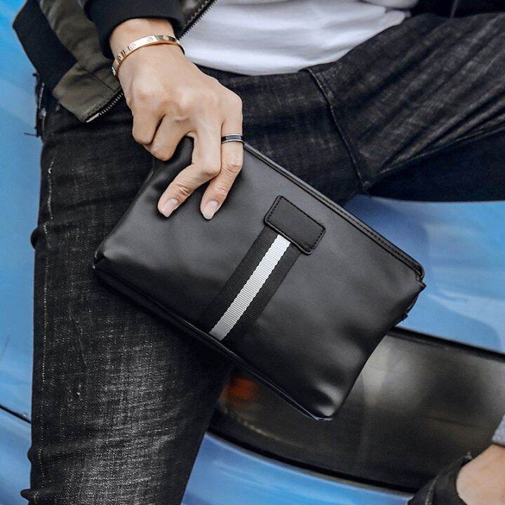 layor-wallet-กระเป๋าใส่โทรศัพท์หนัง-pu-เนื้อนุ่มคุณภาพสูงกระเป๋าแบบคลัตช์ผู้ชายธุรกิจทันสมัยสำหรับสุภาพบุรุษ-กระเป๋าสตางค์ใบใหญ่กระเป๋าคล้องแขนอินเทรนด์