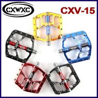 CXV-15 CXWXC จักรยานท้องถนนคันเหยียบแบน3ปิดผนึกแบริ่งที่เหยียบอลูมิเนียม CNC กลึงแบบกว้างเหยียบ