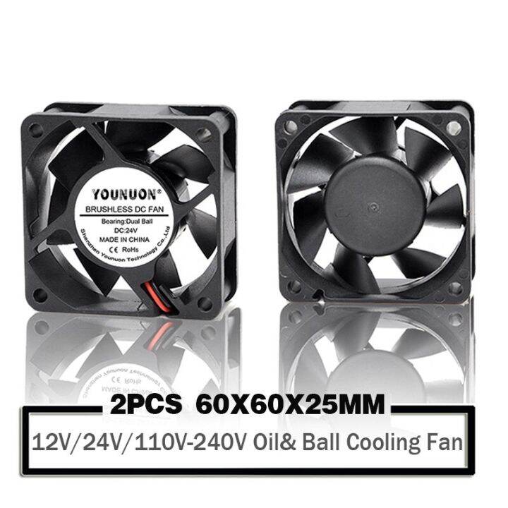 Sunon 60x60x25 Mm 24V DC Axiallüfter – 0,72W, 32,8 M³/h Luftstrom, Leise 22 DB
