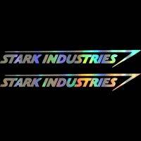 2 X Stark Industries รถ Body Stripes สติกเกอร์ไวนิลสำหรับ Car Stying Jdm Racing,20ซม. * 3ซม.