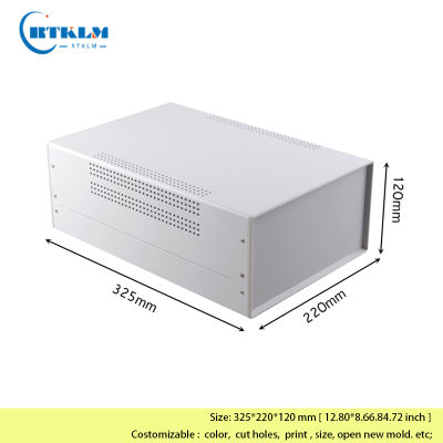 โครงเหล็กกล่องเครื่องมือ Diy กล่องเชื่อมต่อสายไฟออกแบบ PCB กล่องเหล็ก IP54กล่องพักสายไฟ325*220*120มม.