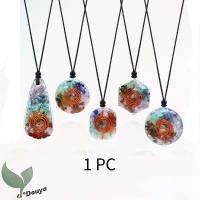 Orgone Chakra Healing จี้พร้อมสายปรับได้-7 Chakra Stones สร้อยคอสำหรับ E-Energy Protection และ Spiritual Healing สำหรับผู้ชายและผู้หญิง