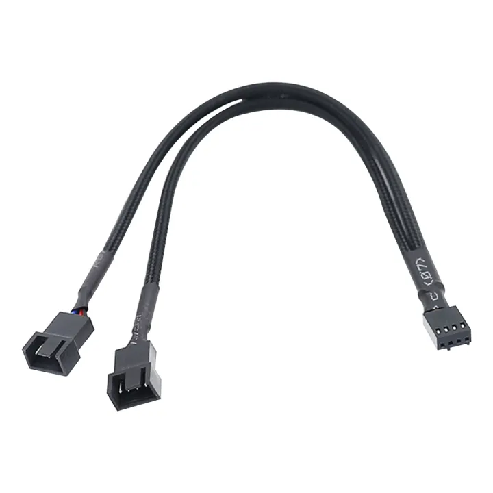 [Vktech] CPU PC Case Fan 4 Pin Extension Y Splitter Cable 4 Pin to 3/4