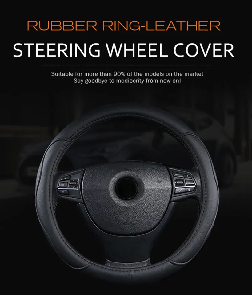 beige)car Steering Wheel Cover Universal Volant Braid On The Steering-wheel  Fashion Non-slip Funda Volante Auto Car Styling
