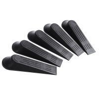 【LZ】№  WINOMO 5pcs Door Stop Stoppers Door Block Wedges (Black)