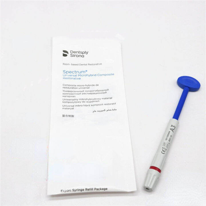 Dentsply spectrum TPH 3 lightcured composite resin dental material