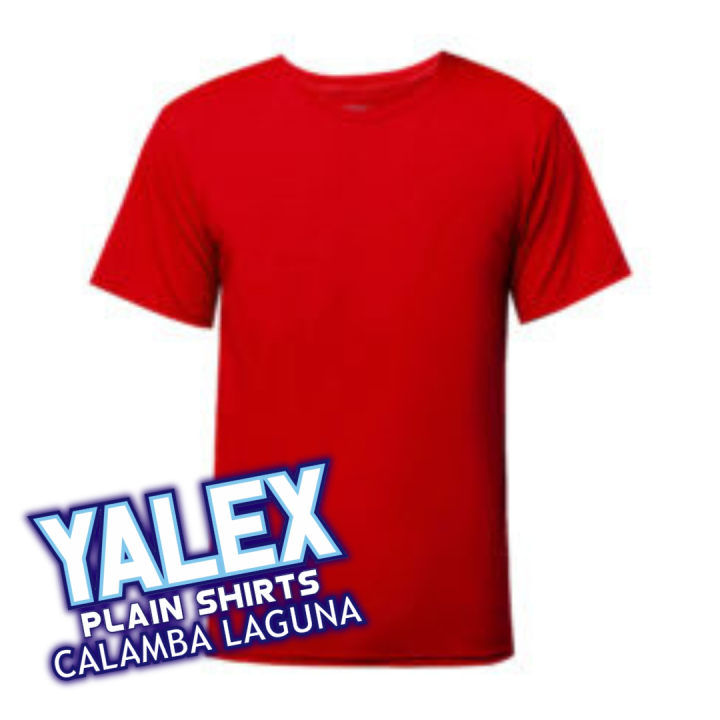 Red Round neck Yalex Plain Shirt Red Label | Lazada PH