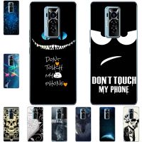 ◙▦ For Tecno Phantom X 2021 6.7 inch Phone Cases Soft TPU Mobile Cover Cute Fashion Cartoon Painted Shell Bag