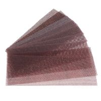 ▲ 45Pcs 198x70MM Sandpaper Auto Net Mesh Sanding Discs Dust Free Anti-blocking Hook Loop 80-600 Grit Dry Sanding Polishing