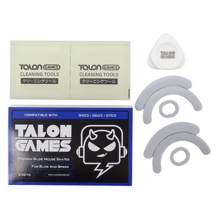 TALONGAMES Mouse Feet Curved Edge Mouse Skates Mouse Glides Pad for