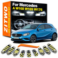 ZITWO รถอุปกรณ์เสริมหลอดไฟ LED ภายในชุดสำหรับ Benz MB A Class W168 W169 W176 A160 A170 A200 A220 A250 A45