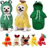 ZZOOI Pet Clothes Dogs Hooded Sweatshirt Fruit Warm Coat Cat Sweater Cold Weather Costume for Puppy Small Medium Large Dog Cat Clothes