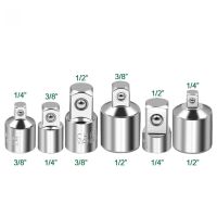 [DE69] 2ชิ้น1/2 Quot; 3/8 Quot; 1/4 Quot; ประแจวงล้อซ็อกเก็ตแปลงหัว CR V เหล็กผลกระทบซ็อกเก็ตอะแดปเตอร์รถยนต์จักรยานโรงรถซ่อมเครื่องมือ
