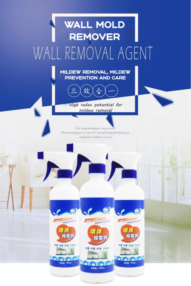 Wall Mold Remover (500ml) Spray Mildew Spot Removal Cleaner Pembersih Kulat  Kotoran Dinding Multipurpose Cleaner