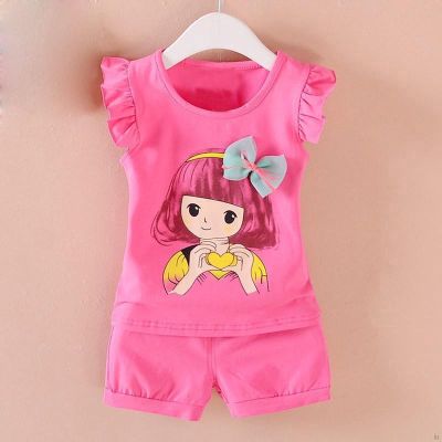 Newborn Baby Girls Casual Summer Clothing Sets IU