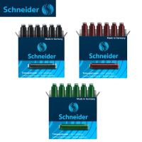 Schneider เติมตลับหมึกปากกาหมึกซึมสีดำ/น้ำเงิน/เขียว/แดงหมึกเรียบแบบดั้งเดิมขนาดมาตรฐานสากลสีดำ/น้ำเงิน/เขียว/แดง