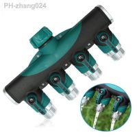 3/4 Alloy Hose Splitters Irrigation Adapter 4-way Water Hose Connectors Water Distributor Female Thread Tap Connectors