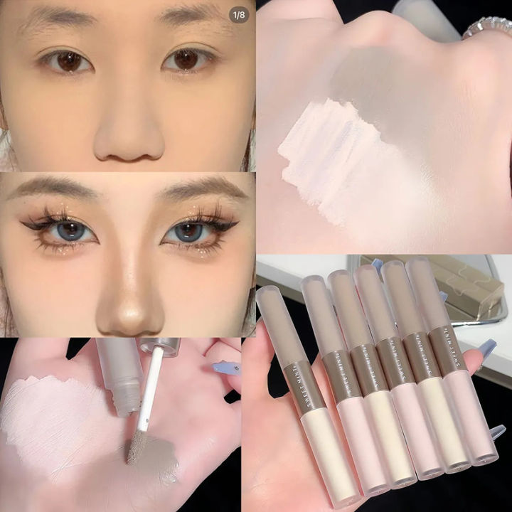 liquid-contouring-stick-high-gloss-2-in-1-brightens-skin-warm-tone-สีเทาสีน้ำตาลจมูก-shadow-contour-matte-high-face-bronzer