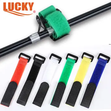 5pcs Fishing Rod Tie Holder Strap Fishing Tool Cable Tie Rod Strap