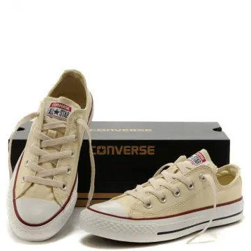 beige converse low