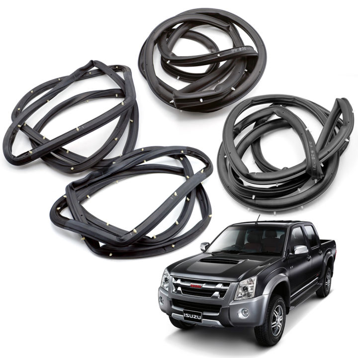 ยางขอบประตู-ชุด-4-ประตู-สี-black-d-max-isuzu-4-ประตู-ปี2003-2011-ขนาด-4x2-5x166-มีบริการเก็บเงินปลายทาง