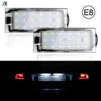 Newprodectscoming 2Pcs Car LED Number License Plate Light For Renault Megane 2 Clio 3 Laguna 2 Espace 4 Twingo Master Vel Satis White 18LED Lamp