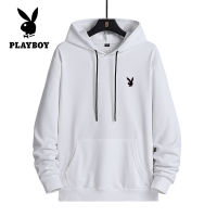 Playboy Fall Long Sleeve Hoodie Men S Cardigan Sweater Hooded Casual Jacket Black Men S Clothing เสื้อกันหนาว ผ ช