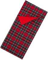 Christmas sleeping bag red plaid