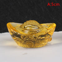 HONG ✨Hot Sale Chinese Feng Shui Yuan Bao Dragon Pattern Ingot Lucky Blessing Home Ornament